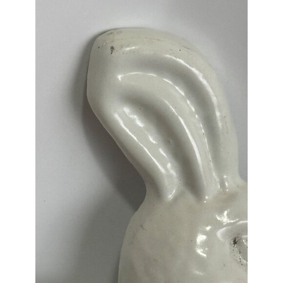 Shabby Chick Style Bunny Rabbit Plate Hanger White 15x8 - Picture 15 of 15